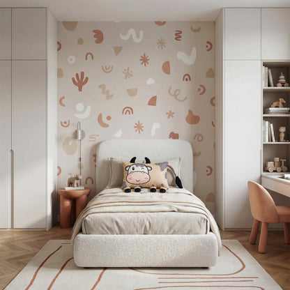Kinderkissen Koosje Kuh - Grau/Beige