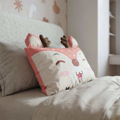Kinderkissen Holley Kleines Reh - Braun/Beige
