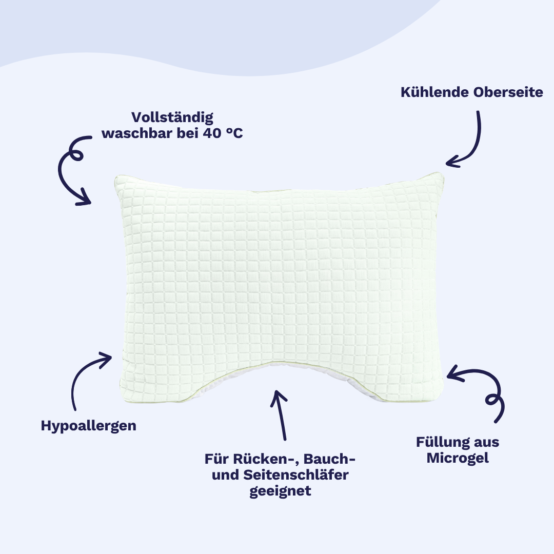 Zelesta Cooling Pillow - Microgel Support 45x65 cm