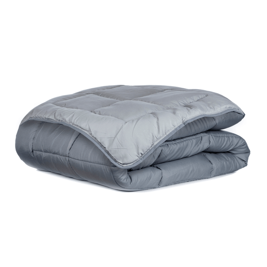 Zelesta Everyday Duo Bettdecke - Dunkelgrau & Silbergrau - 200x200cm