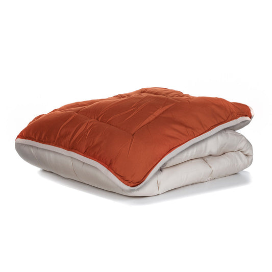 Zelesta Everyday Duo Bettdecke - Hellgrau & Ingwer - 160x220cm