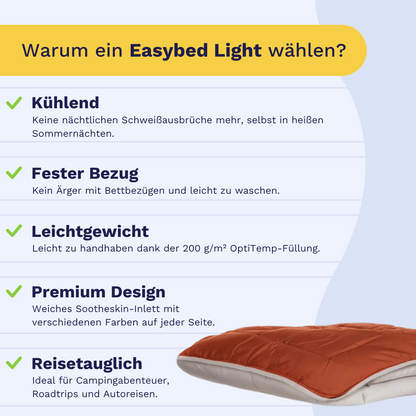 Zelesta Easybed Light - Hellgrau & Ingwer 240x220cm