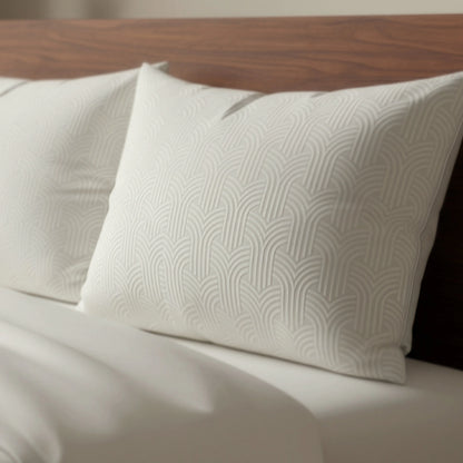 Zelesta Flanel Art Kissenbezüge Set von 2 - Creme