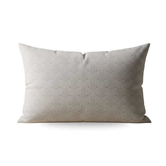 Zelesta Flanel Art Kissenbezüge Set von 2 - Taupe & Grey