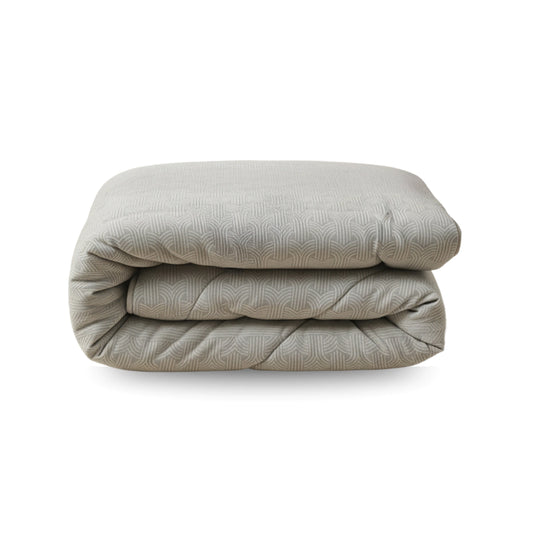Zelesta Flanel Art - Taupe & Grey