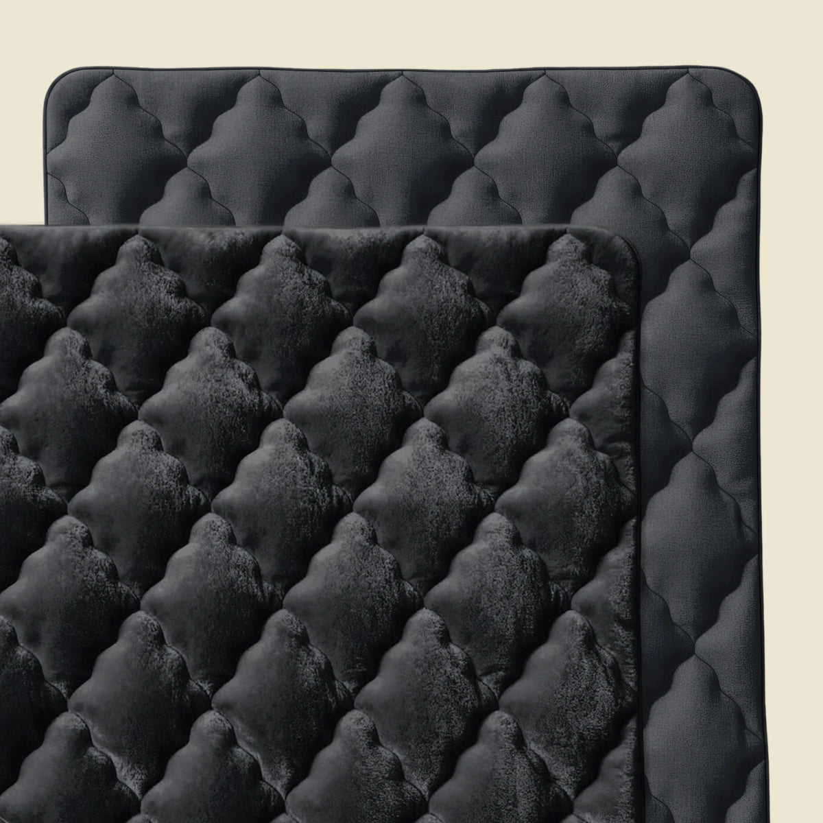 Zelesta Flanel Uni - Schwarz