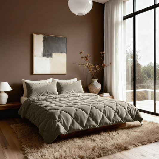 Zelesta Flanel Uni - Taupe