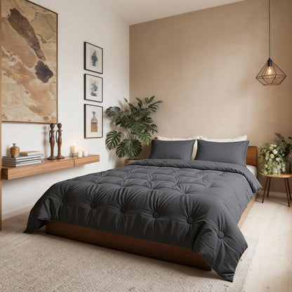 Zelesta Japandibed Baumwolle Mousseline - Anthracite
