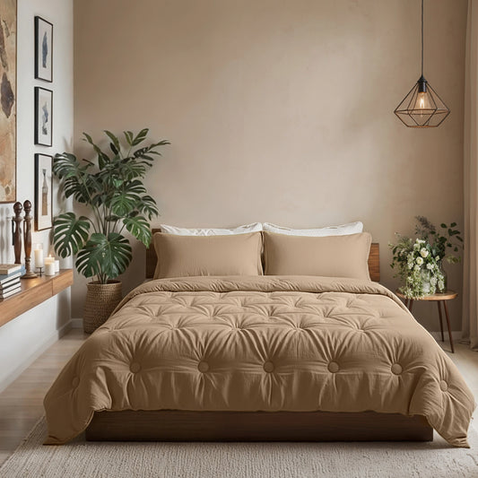 Zelesta Japandibed Baumwolle Mousseline - Brown