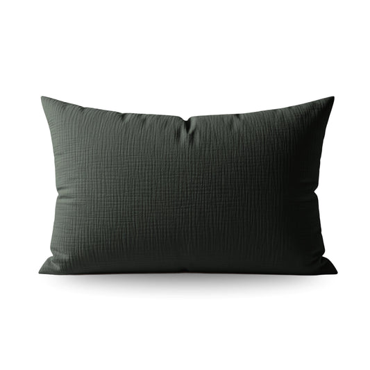 Japandibed Baumwolle Mousseline Kissenbezüge Set von 2 - Green