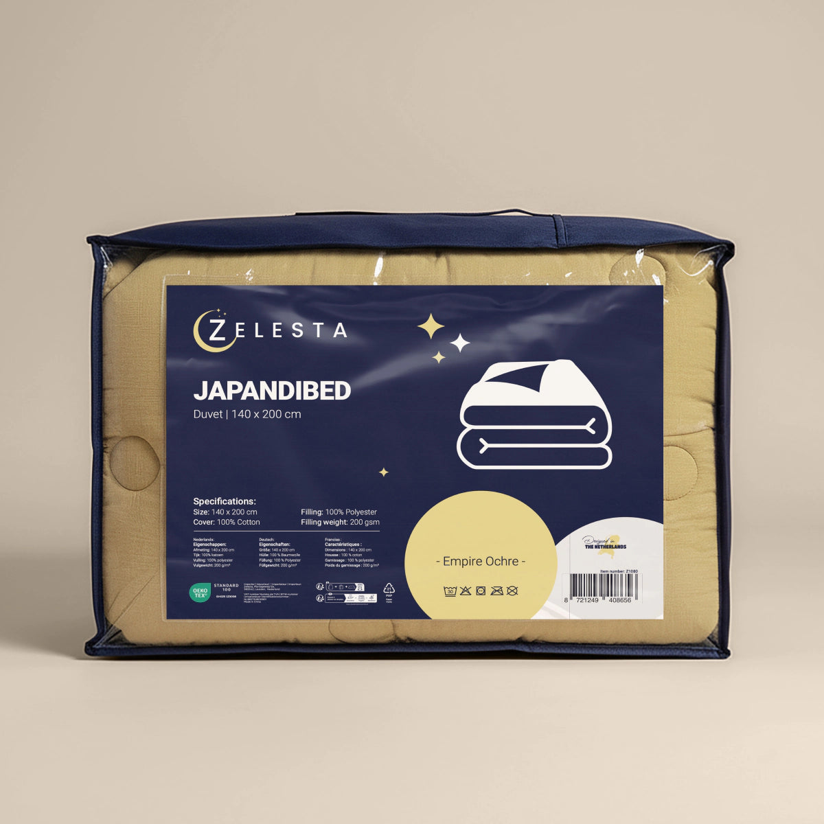 Zelesta Japandibed Baumwolle Mousseline - Ochre