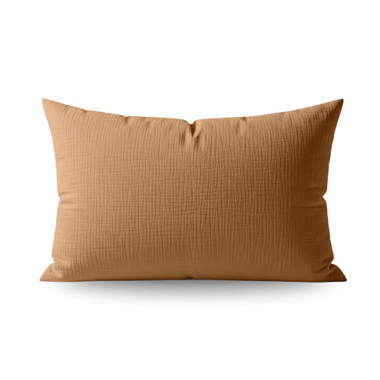 Japandibed Baumwolle Mousseline Kissenbezüge Set von 2 - Terra