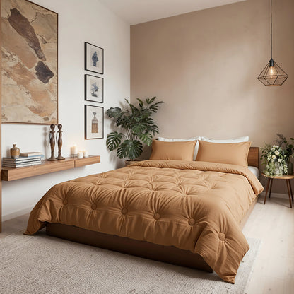 Zelesta Japandibed Baumwolle Mousseline - Terra