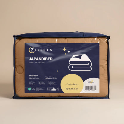 Zelesta Japandibed Baumwolle Mousseline - Terra