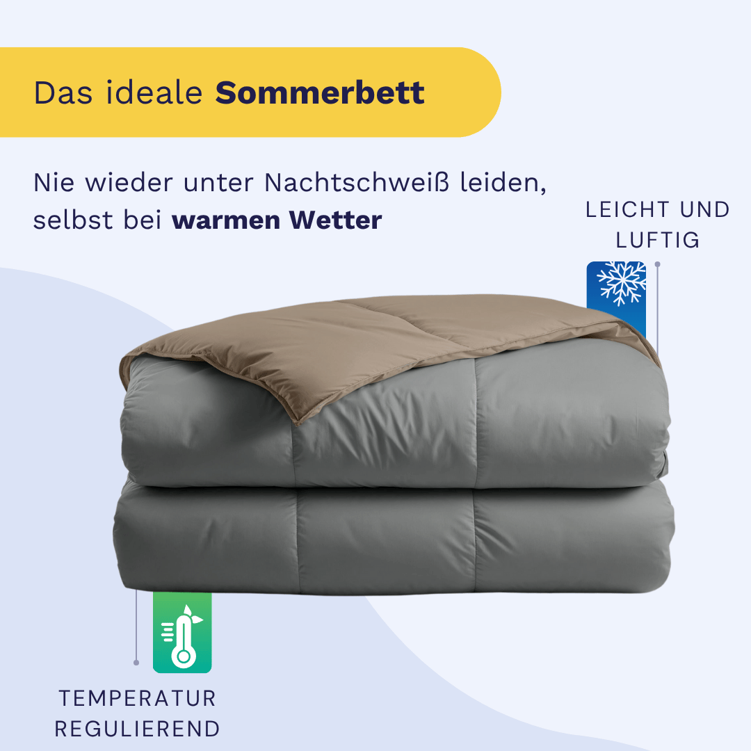 Zelesta Premiumbed Light Baumwolle - Anthracite & Taupe