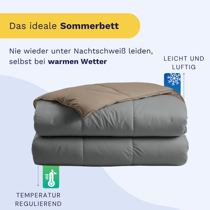 Zelesta Premiumbed Light Baumwolle - Anthracite & Taupe