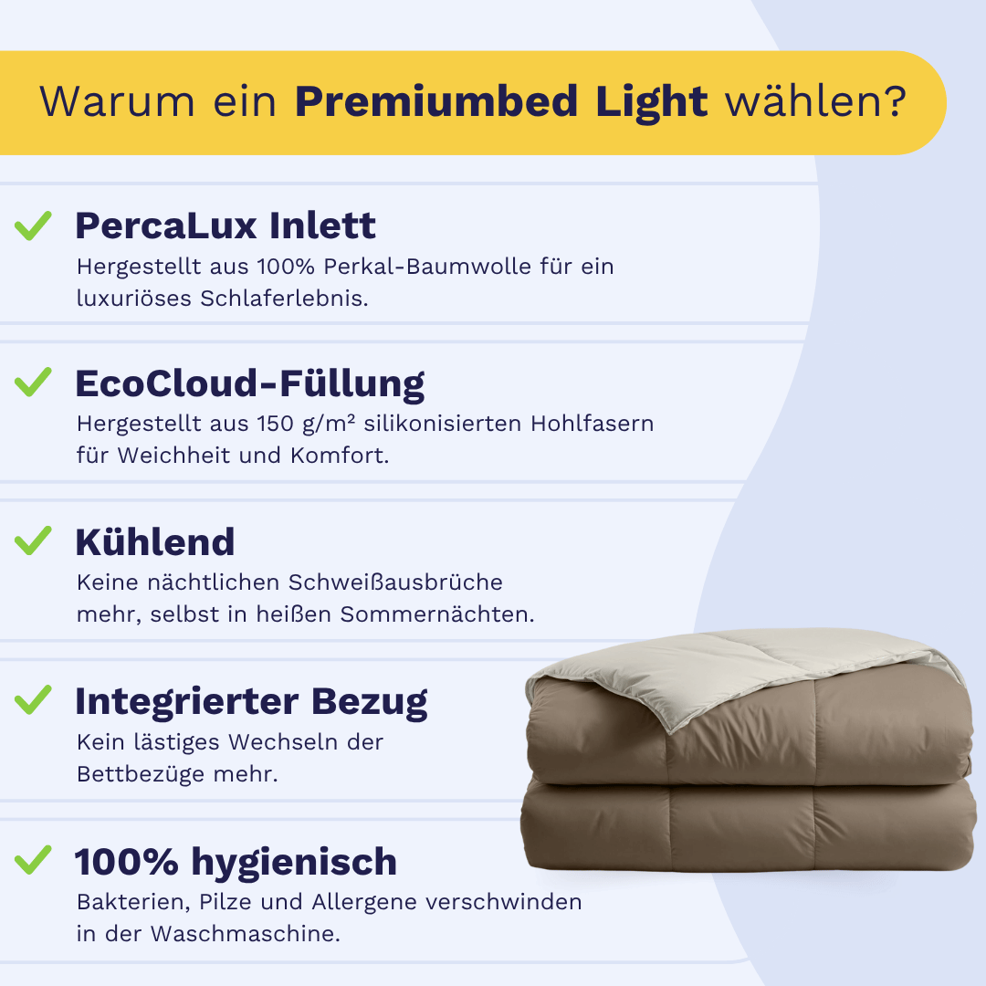 Zelesta Premiumbed Light Baumwolle - Taupe & Cream