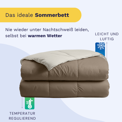 Zelesta Premiumbed Light Baumwolle - Taupe & Cream