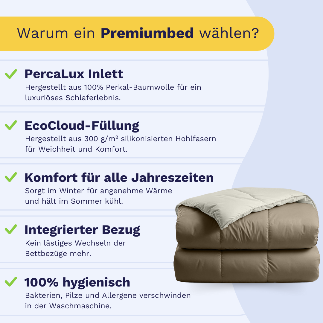 Zelesta Premiumbed Baumwolle - Taupe & Cream