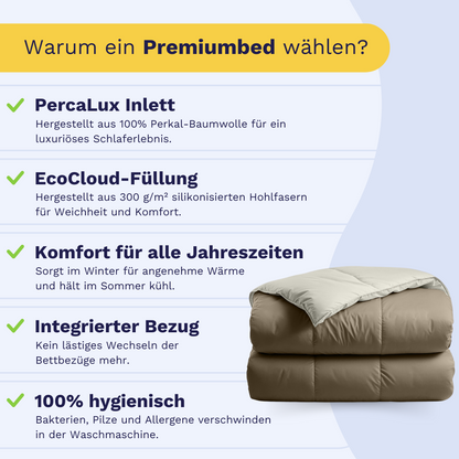Zelesta Premiumbed Baumwolle - Taupe & Cream
