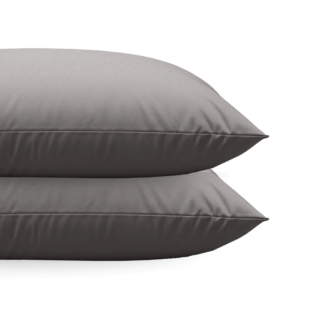 Zelesta Comfort Uni diamond Kissenbezug Set von 2 – Braun-Grau
