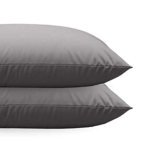 Zelesta Royalbed Diamant Kissenbezüge Set von 2 - Brown-Grey
