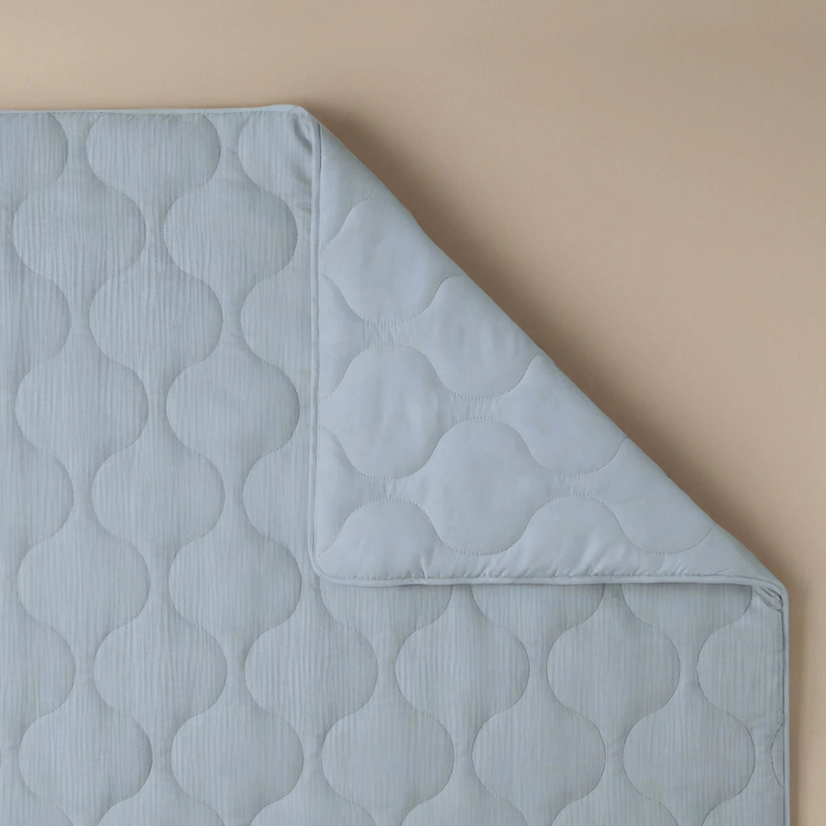 Zelesta Special Musselin Sommerbettdecke - Helles Eisblau