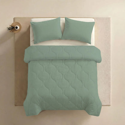 Zelesta Special Musselin Sommerbettdecke - Eukalyptusgrün