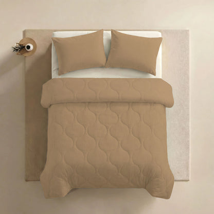 Zelesta Special Musselin Sommerbettdecke - Warmes sanftes Beige