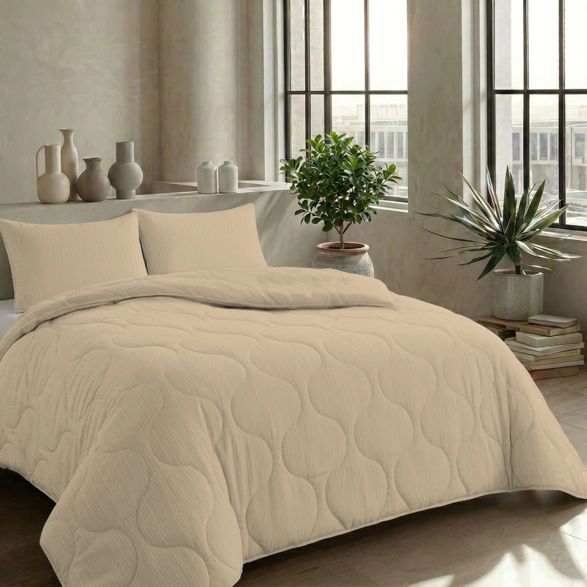 Zelesta Special Musselin Sommerbettdecke - Sanftes Buttergelb