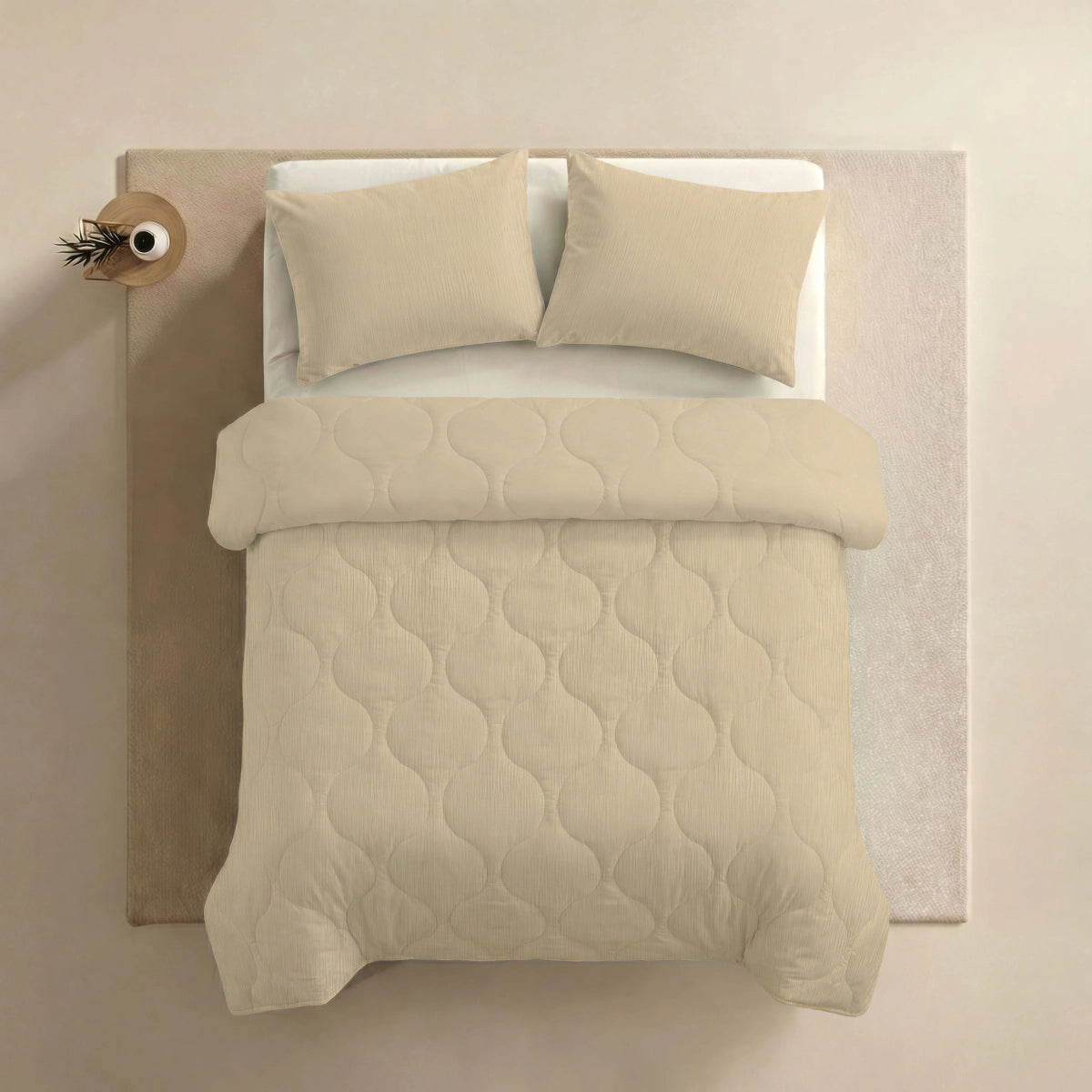 Zelesta Special Musselin Sommerbettdecke - Sanftes Buttergelb