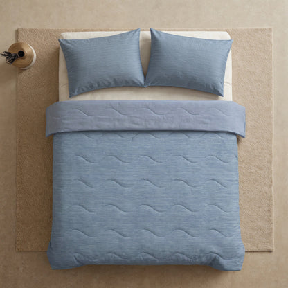 Zelesta Special Cooling Blend Sommerbettdecke - Sanftes Blau