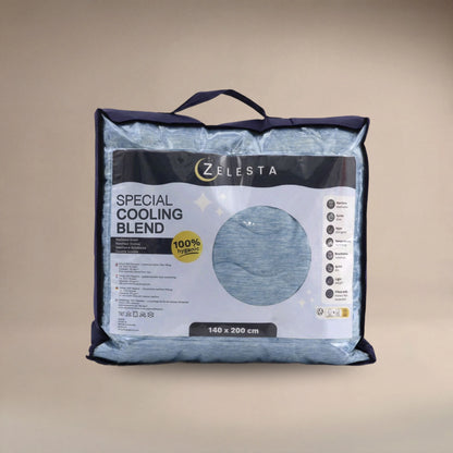Zelesta Special Cooling Blend Sommerbettdecke - Sanftes Blau
