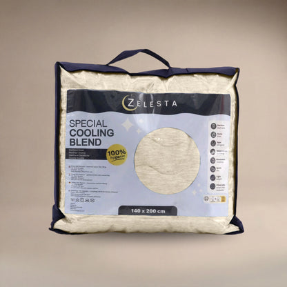 Zelesta Special Cooling Blend Sommerbettdecke - Elfenbeinsand