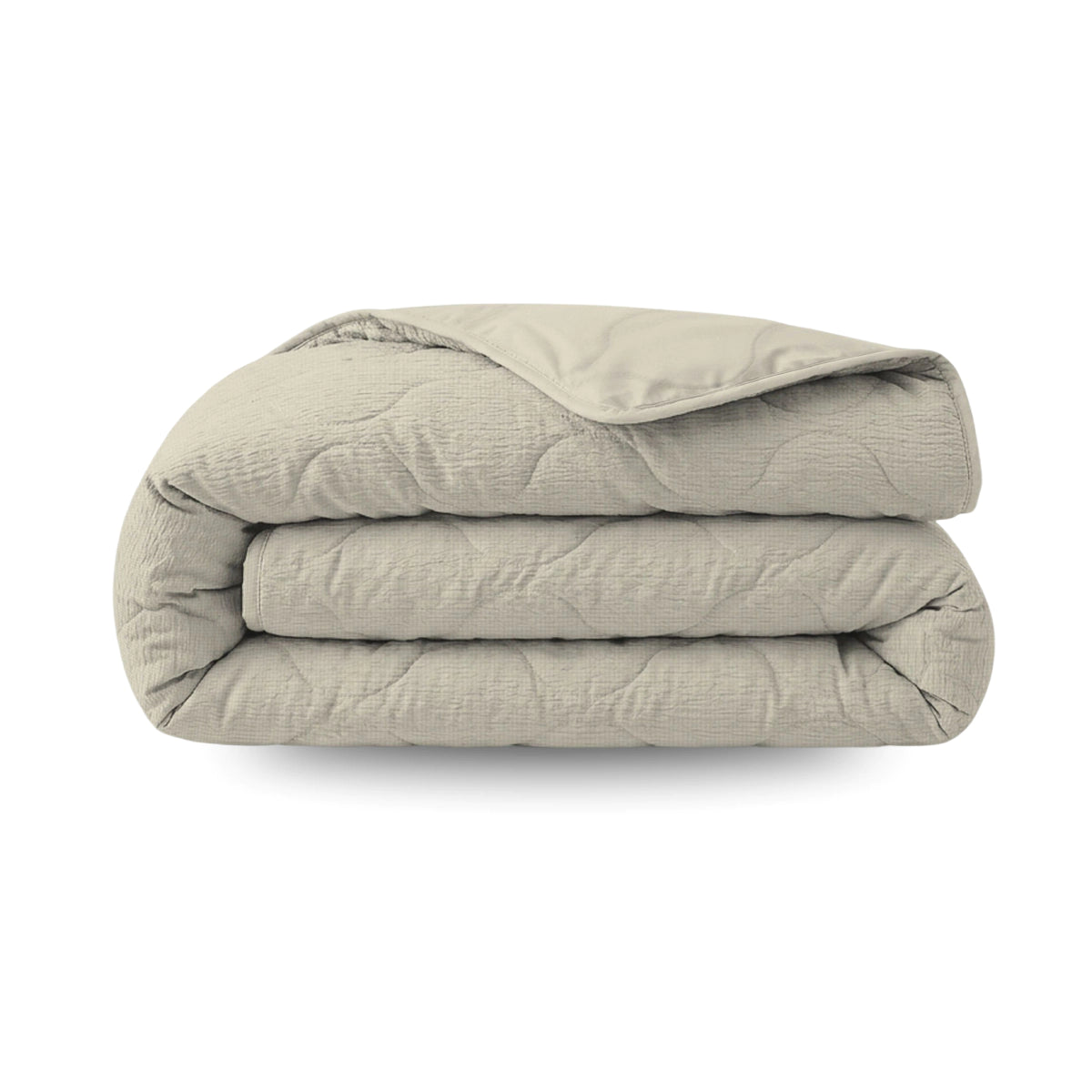Zelesta Special Seersucker Sommerbettdecke - Mandelmilch Beige