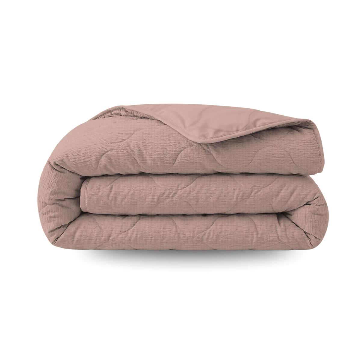 Zelesta Special Seersucker Sommerbettdecke - Puder Rosa