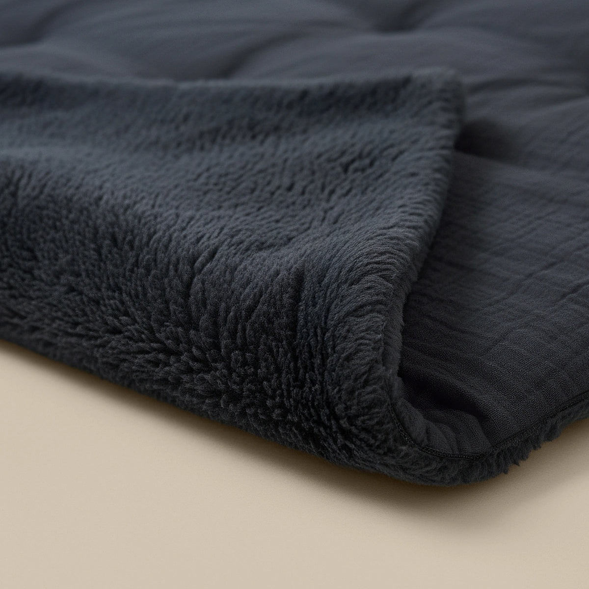 Zelesta Teddy Baumwolle Mousseline - Anthracite