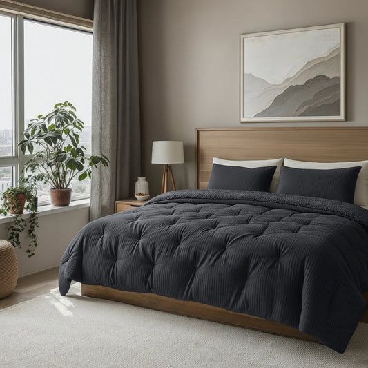 Zelesta Teddy Baumwolle Mousseline - Anthracite