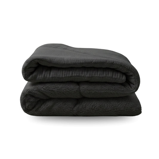 Zelesta Teddy Baumwolle Mousseline - Anthracite