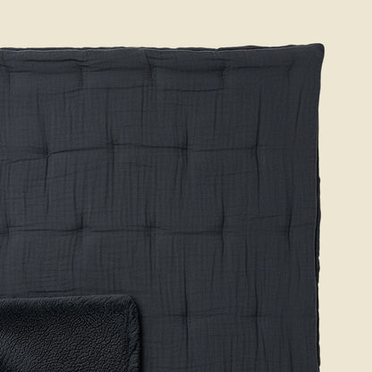 Zelesta Teddy Baumwolle Mousseline - Anthracite