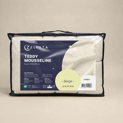 Zelesta Teddy Baumwolle Mousseline - Beige