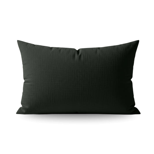 Teddy Baumwolle Mousseline Kissenbezüge Set von 2 - Green