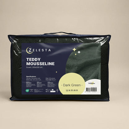 Zelesta Teddy Baumwolle Mousseline - Green
