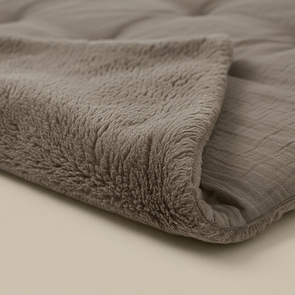 Zelesta Teddy Baumwolle Mousseline - Taupe