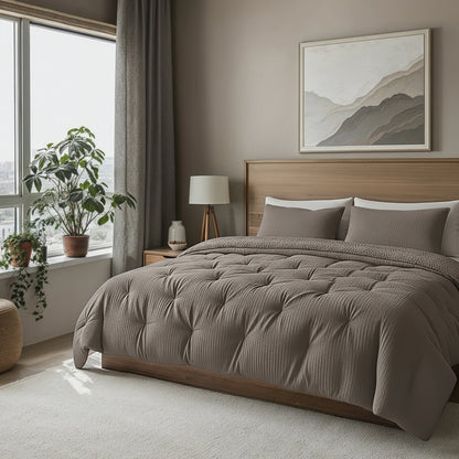Zelesta Teddy Baumwolle Mousseline - Taupe