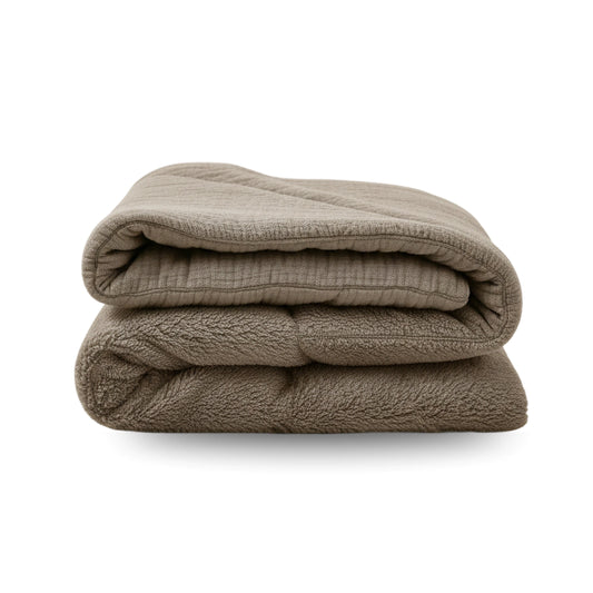 Zelesta Teddy Baumwolle Mousseline - Taupe