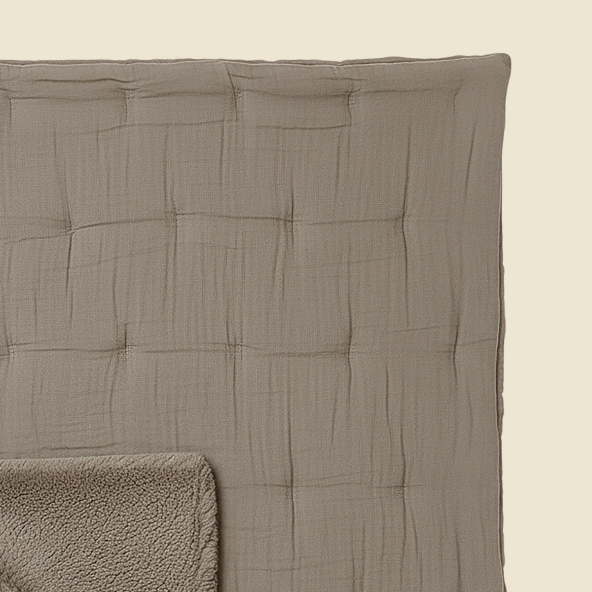 Zelesta Teddy Baumwolle Mousseline - Taupe