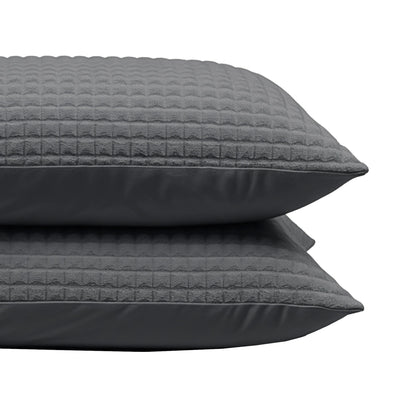 Zelesta Teddy Check Kissenbezüge - Anthracite