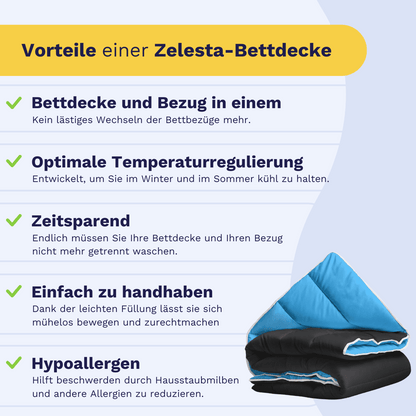 Zelesta Royalbed - Schwarz & Blau