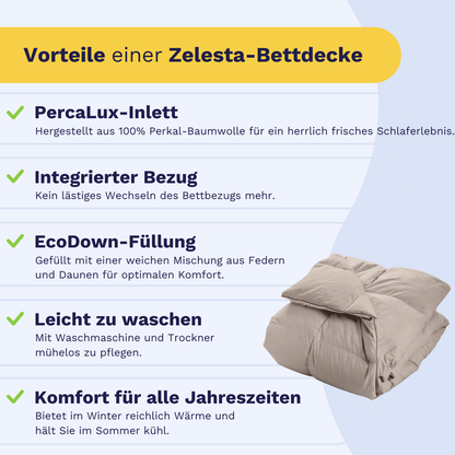 Zelesta Wonderbed Cotton Down - Taupe